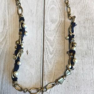 Stella and Dot French Twist Ribbon Necklace